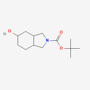 molecular formula C13H23NO3 B1645658 tert-butyl 5-hydroxyhexahydro-1H-isoindole-2(3H)-carboxylate CAS No. 203661-67-0