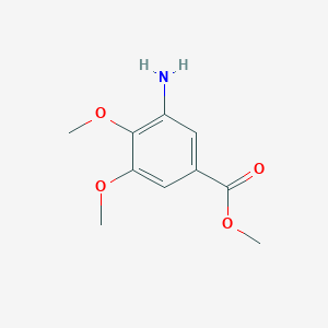 molecular formula C10H13NO4 B1645821 Methyl 3-amino-4,5-dimethoxybenzoate CAS No. 148546-85-4