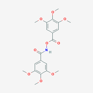 molecular formula C20H23NO9 B164585 N-(3,4,5-Trimethoxybenzoyloxy)-3,4,5-trimethoxybenzamide CAS No. 132771-69-8