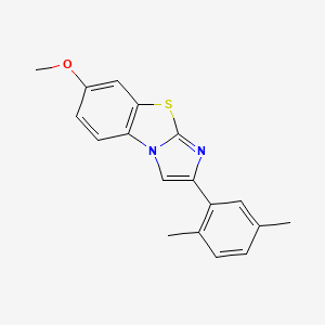 2-(2,5-Dimethylphenyl)-7-methoxyimidazo[2,1-b]benzothiazole