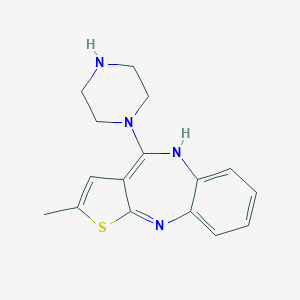 molecular formula C16H18N4S B164593 N-Desmethylolanzapine CAS No. 161696-76-0