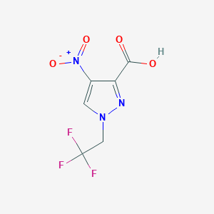 4-nitro-1-(2,2,2-trifluoroethyl)-1H-pyrazole-3-carboxylic acid