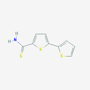 molecular formula C9H7NS3 B164595 2,2'-Bithiophene-5-carbothioamide CAS No. 128275-04-7