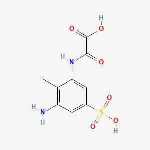 2-(3-Amino-2-methyl-5-sulfoanilino)-2-oxoacetic acid