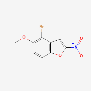 molecular formula C9H6BrNO4 B1646062 4-Bromo-5-methoxy-2-nitrobenzofuran 
