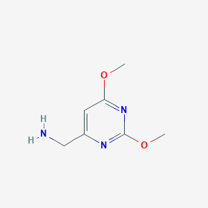 molecular formula C7H11N3O2 B1646064 (2,6-Dimethoxypyrimidin-4-yl)methanamine 