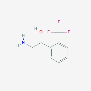 molecular formula C9H10F3NO B164607 2-Amino-1-(2-(trifluoromethyl)phenyl)ethanol CAS No. 133562-36-4