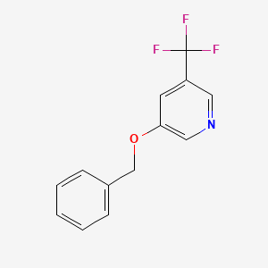 molecular formula C13H10F3NO B1646071 3-Benzyloxy-5-(trifluoromethyl)pyridine 