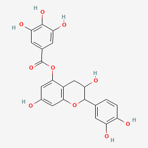 [2-(3,4-dihydroxyphenyl)-3,7-dihydroxy-3,4-dihydro-2H-chromen-5-yl] 3,4,5-trihydroxybenzoate