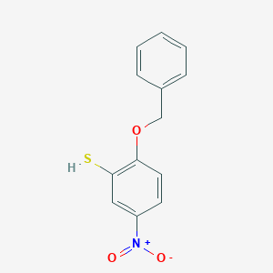 molecular formula C13H11NO3S B016461 2-Benzyloxy-5-nitrobenzenethiol CAS No. 887353-11-9