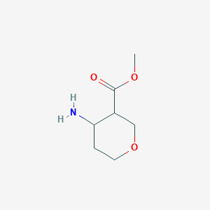 molecular formula C7H13NO3 B1646120 methyl 4-aminotetrahydro-2H-pyran-3-carboxylate 