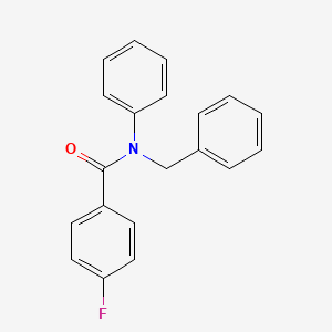 molecular formula C20H16FNO B1646124 N-benzyl-4-fluoro-N-phenylbenzamide 