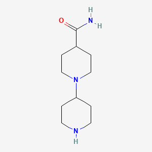 molecular formula C11H21N3O B1646131 1,4-Bipiperidine-4-carboxamide 