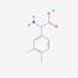 molecular formula C10H13NO2 B1646293 2-Amino-2-(3,4-dimethylphenyl)acetic acid 