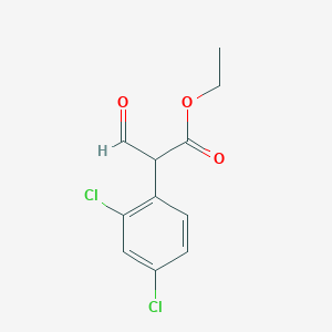 molecular formula C11H10Cl2O3 B1646298 Ethyl 2-(2,4-dichlorophenyl)-3-oxopropanoate 