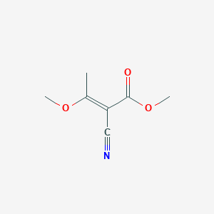 molecular formula C7H9NO3 B1646304 Methyl 2-cyano-3-methoxycrotonate 