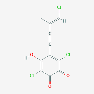 (E)-2,5-Dichloro-3-(4-chloro-3-methyl-3-buten-1-ynyl)-6-hydroxy-2,5-cyclohexadiene-1,4-dione