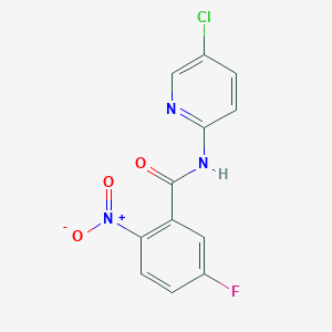 N-(5-chloropyridin-2-yl)-5-fluoro-2-nitrobenzamide