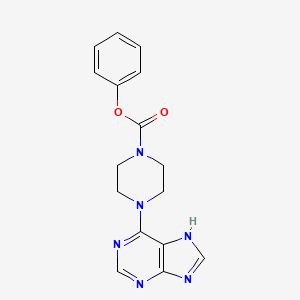 1-Piperazinecarboxylic acid,4-(1h-purin-6-yl)-,phenyl ester