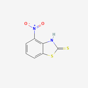 molecular formula C7H4N2O2S2 B1646379 4-Nitrobenzo[D]thiazole-2-thiol 