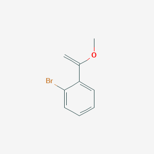 molecular formula C9H9BrO B164639 1-Bromo-2-(1-methoxyethenyl)benzene CAS No. 137103-76-5