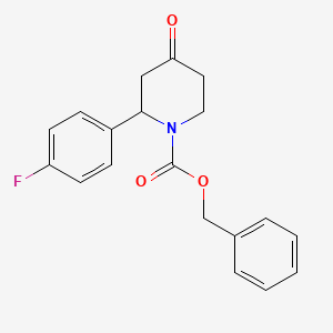 Benzyl 2-(4-fluorophenyl)-4-oxopiperidine-1-carboxylate