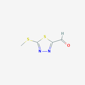 5-Methylsulfanyl-1,3,4-thiadiazole-2-carbaldehyde