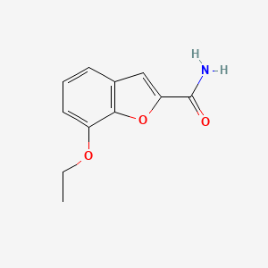 molecular formula C11H11NO3 B1646429 7-Ethoxybenzofuran-2-carboxamide 