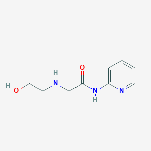 molecular formula C9H13N3O2 B1646432 N~2~-(2-Hydroxyethyl)-N-2-pyridinylglycinamide 