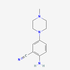 2-Amino-5-(4-methyl-1-piperazinyl)benzonitrile