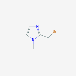 molecular formula C5H7BrN2 B164645 2-(Bromomethyl)-1-methyl-1H-imidazole CAS No. 131671-69-7