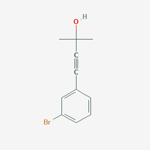 molecular formula C11H11BrO B1646477 2-Methyl-4-(3-bromophenyl)-3-butyn-2-ol 