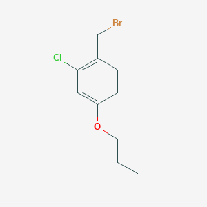 molecular formula C10H12BrClO B1646502 1-(bromomethyl)-2-chloro-4-propoxybenzene 