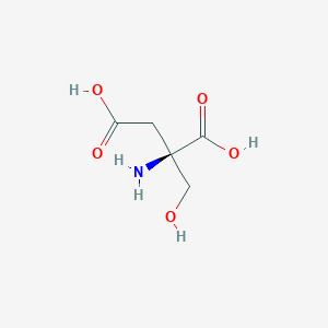 molecular formula C5H9NO5 B164654 L-Aspartic acid, 2-(hydroxymethyl)-(9CI) CAS No. 134234-61-0