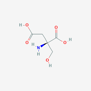 molecular formula C5H9NO5 B164654 2-(2-Oxo-2-hydroxyethyl)-D-serine CAS No. 134234-61-0