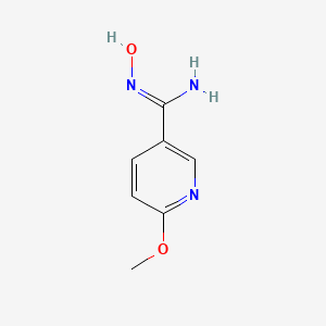 molecular formula C7H9N3O2 B1646543 N'-hydroxy-6-methoxypyridine-3-carboximidamide CAS No. 478490-01-6