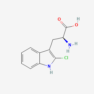 molecular formula C11H11ClN2O2 B1646554 2-Chlorotryptophan 