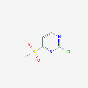 molecular formula C5H5ClN2O2S B164656 2-Chloro-4-(methylsulfonyl)pyrimidine CAS No. 1233026-31-7