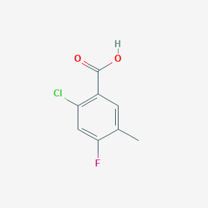molecular formula C8H6ClFO2 B1646576 2-Chloro-4-fluoro-5-methylbenzoic acid CAS No. 208165-96-2