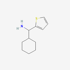 molecular formula C11H17NS B1646606 Cyclohexyl(thiophen-2-yl)methanamine 