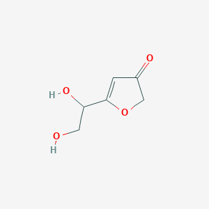 molecular formula C6H8O4 B164661 5-(1,2-Dihydroxyethyl)-3(2H)-furanone CAS No. 138370-64-6