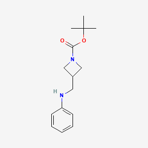 molecular formula C15H22N2O2 B1646652 N-(1-Boc-Azetidine-3-ylmethyl)aniline 