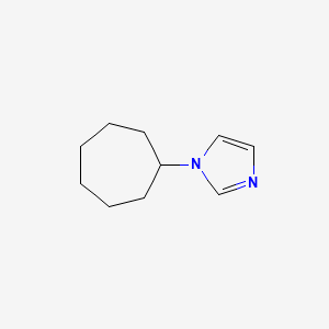 molecular formula C10H16N2 B1646662 1-Cycloheptyl-1H-imidazole 