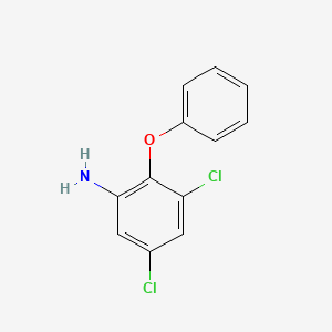 molecular formula C12H9Cl2NO B1646666 2,4-Dichloro-6-aminodiphenyl ether 