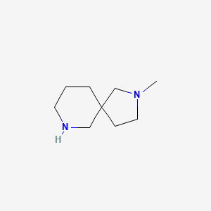 molecular formula C9H18N2 B1646681 2-Methyl-2,7-diazaspiro[4.5]decane 