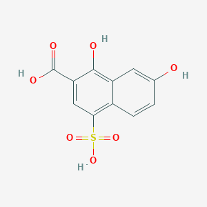 molecular formula C11H8O7S B1646705 1,7-Dihydroxy-4-sulfo-2-naphthoic acid 