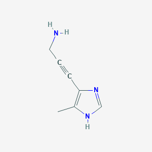 3-(4-Methyl-1H-imidazol-5-yl)prop-2-yn-1-amine