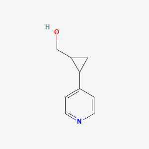 (2-(Pyridin-4-yl)cyclopropyl)methanol