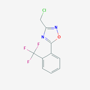 3-(Chloromethyl)-5-(2-(trifluoromethyl)phenyl)-1,2,4-oxadiazole