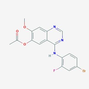 4-((4-Bromo-2-fluorophenyl)amino)-7-methoxyquinazolin-6-yl acetate